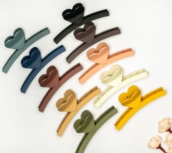 Large Heart Matte Hair Claw