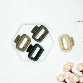 Medium Rectangle Shape Matte Neutral Hair Claw