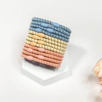 Pastel Pearl Hair Bands- Set of 12 Bands