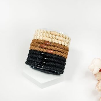 Neutral Braided Hair Band Set – Pack of 12