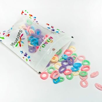 Soft & Colorful Rubber Bands for Kids - Pack of 100