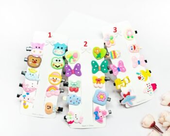 Kiddy Pop Cartoon Hair Clip Set